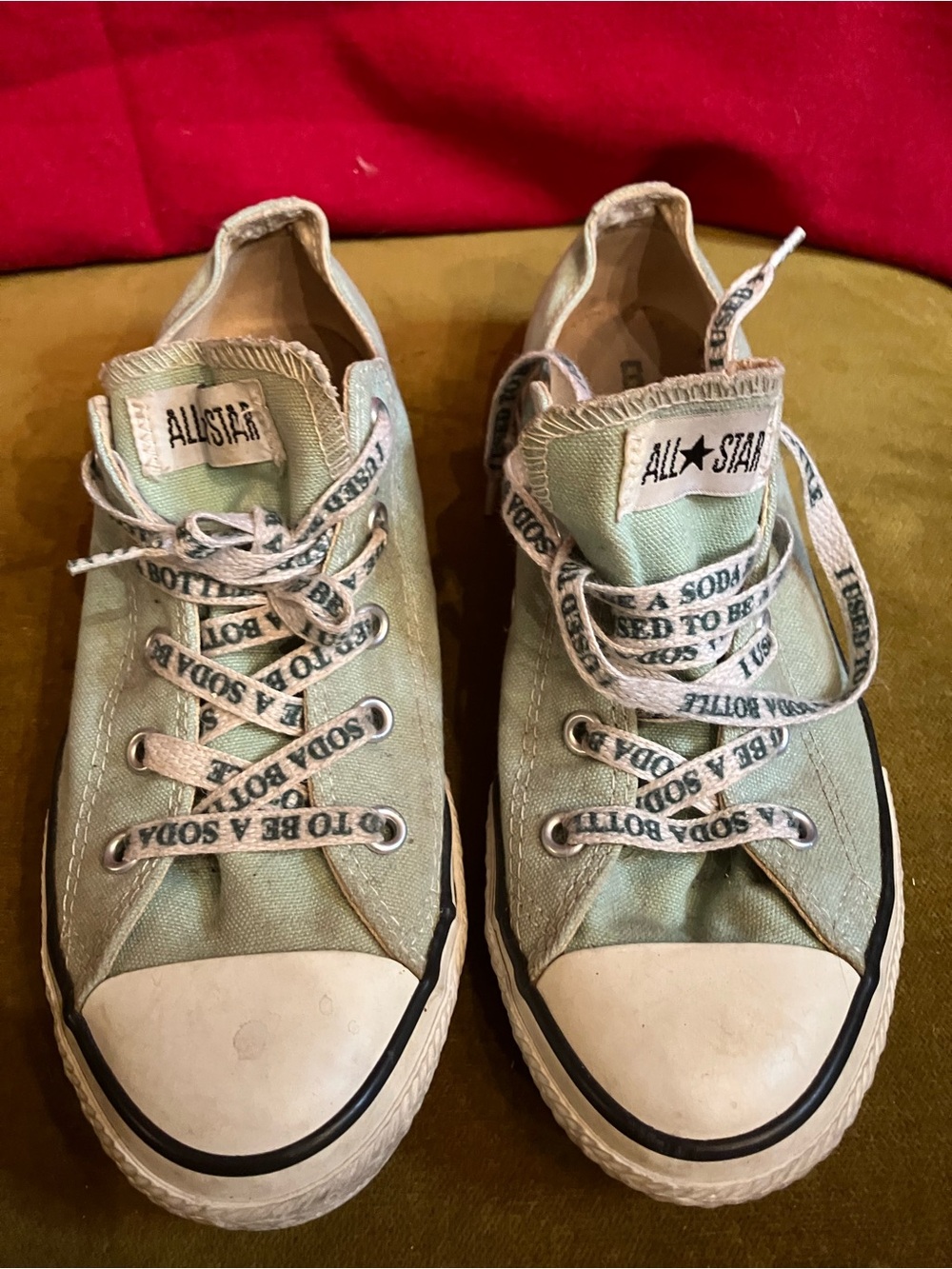 Converse All Star Kids Low-Top Sneakers in Mint Green